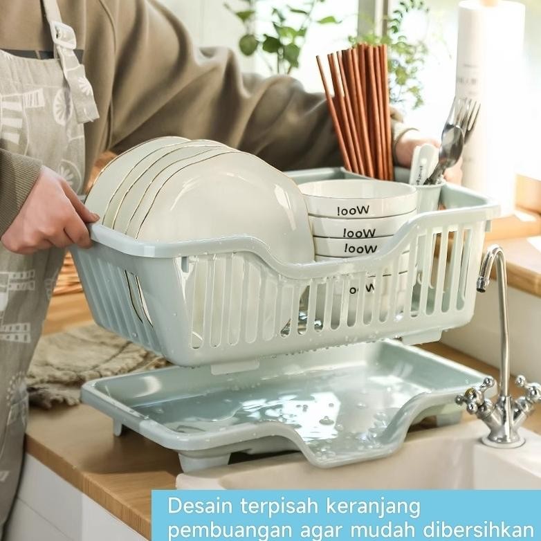 Kenzzo Plastic Dish Rack, Dish Bowl Drying Rack, Minimalist Dishwashing ...