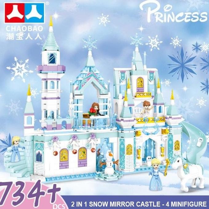 Frozen Princess Bricks WinterSnow Complete with Elsa and Anna | Shopee ...