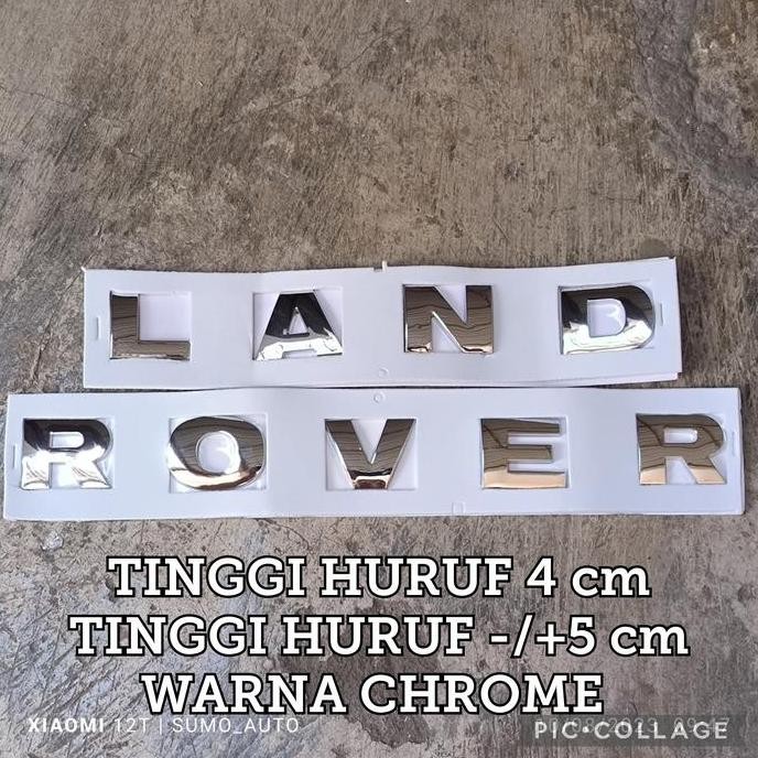 MESIN Land Rover Hood Emblem High Quality Land Rover Writing Emblem ...