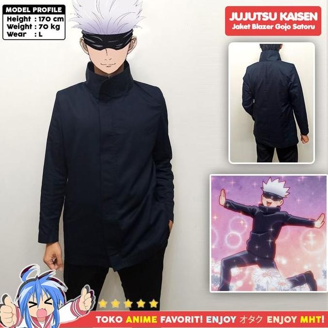 Blazer Jacket Anime Gakuran Jujutsu Kaisen Gojo Satoru | Shopee Philippines