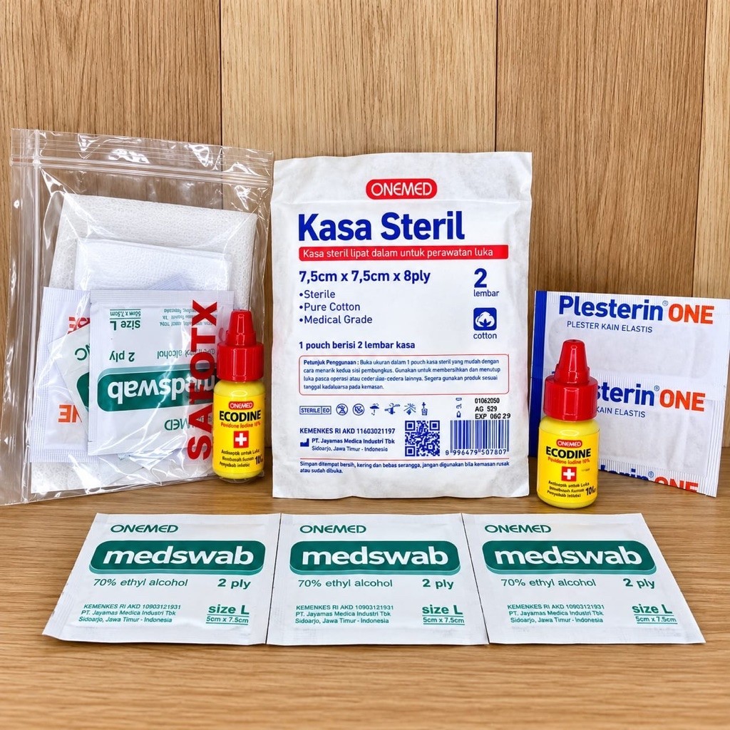 MERAH Complete Practical P3K Package – Medswab onemed, Sterile Gauze ...
