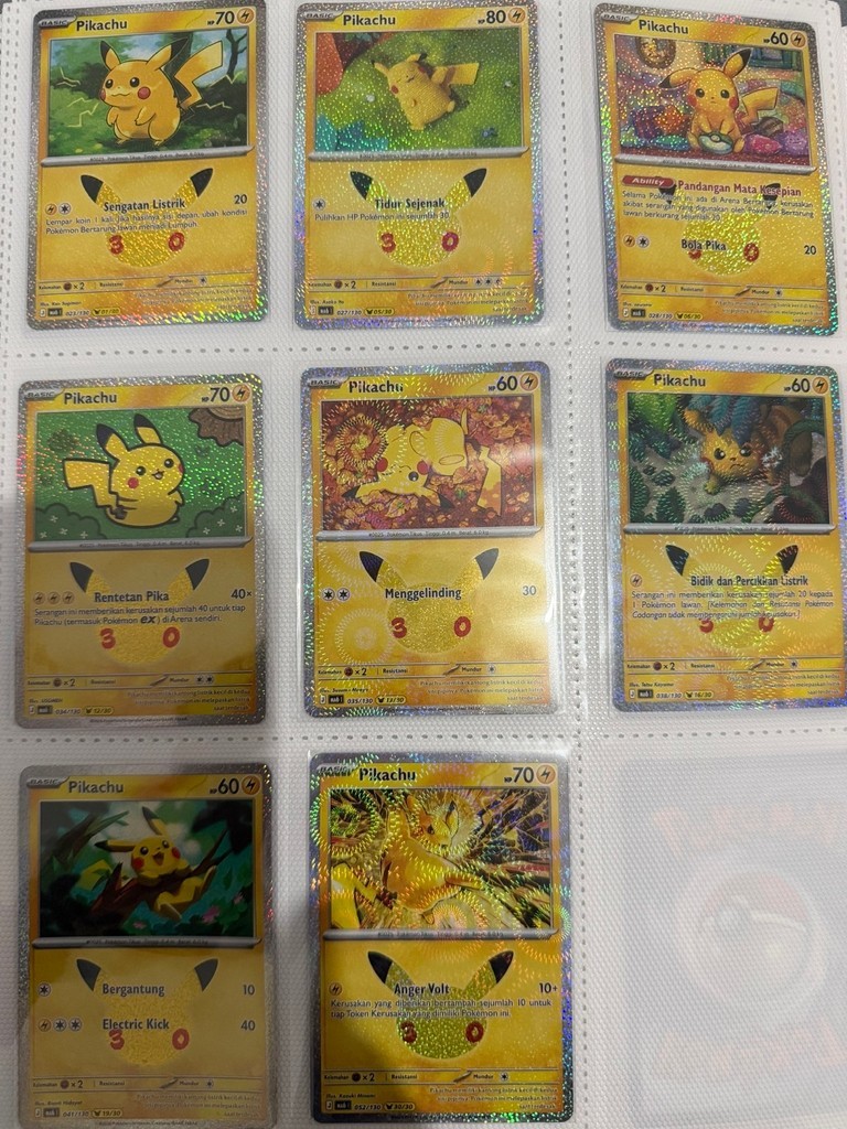 Pikachu - Pokemon TCG Indonesia 30th Anniversary | Shopee Philippines