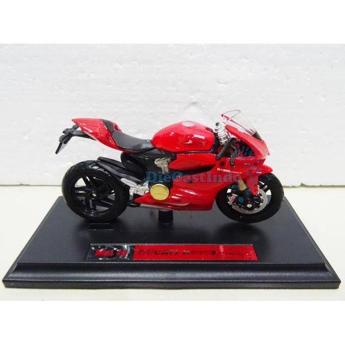 Motocicleta Maisto Ducati 1199 Panigale Escala 1:12 || Bodega Aurrera a tu Casa