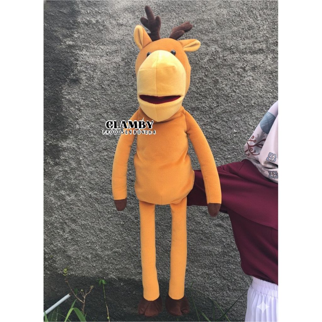 Animal Character Muppet 85cm Fairy Tale Hand Puppet Educational for ...