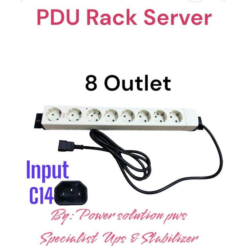 PDU 8 port Power plug socket rack server wallmount PDU8UC Most | Shopee ...