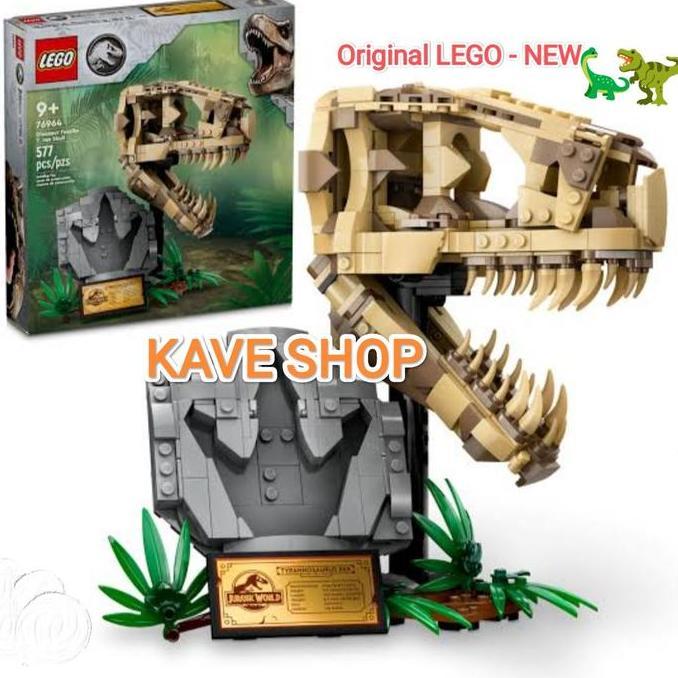 LEGO 76964 Jurassic World : Dinosaur Fossils : T. rex Skull | Shopee ...