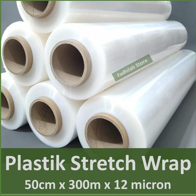 PLASTIC WRAP - PLASTIC STRETCH PACKING 50CM X 300M - 12 MICRON ...