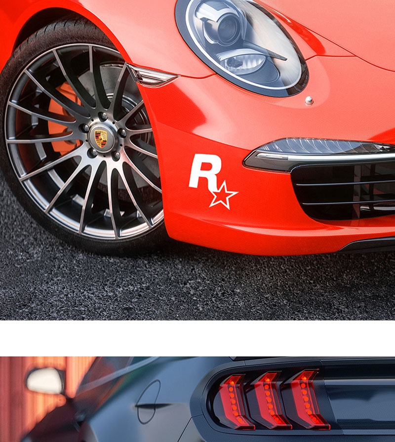 Car motorcycle sticker JDM modified video game peripheral GTA5 flying ...