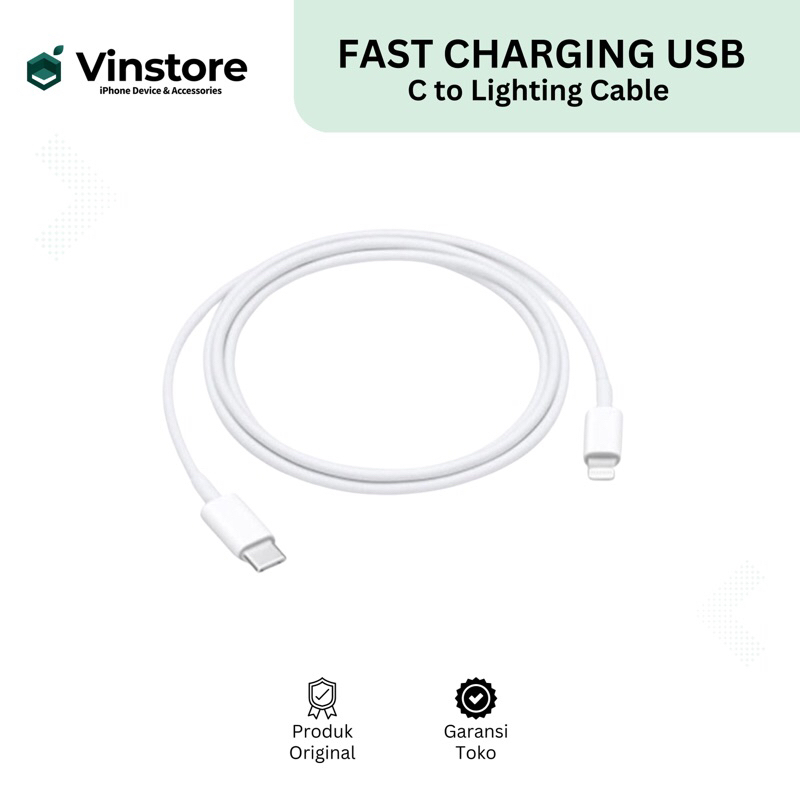 Fast Charging USB C to Lightning Charger Cable (Cable Only) Shopee