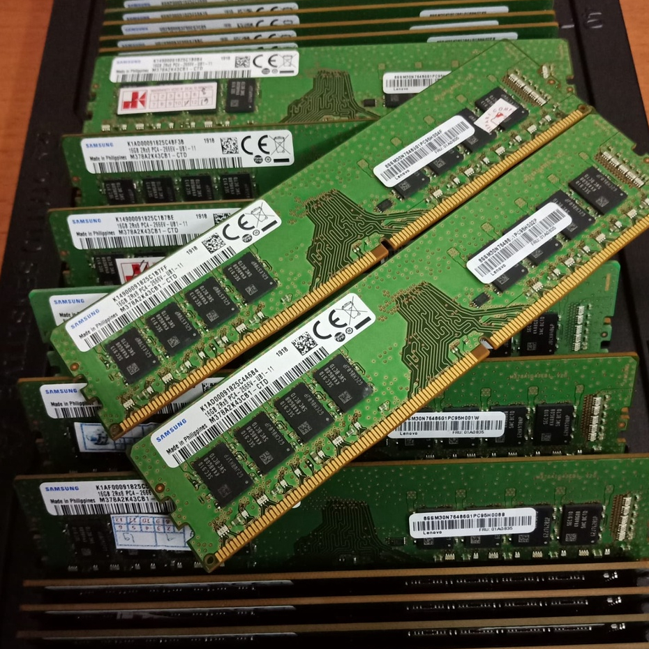 Memory Ram Server Xeon DELL EMC T30/T40 UDIMM 16Gb PC4-2666v Samsung ...