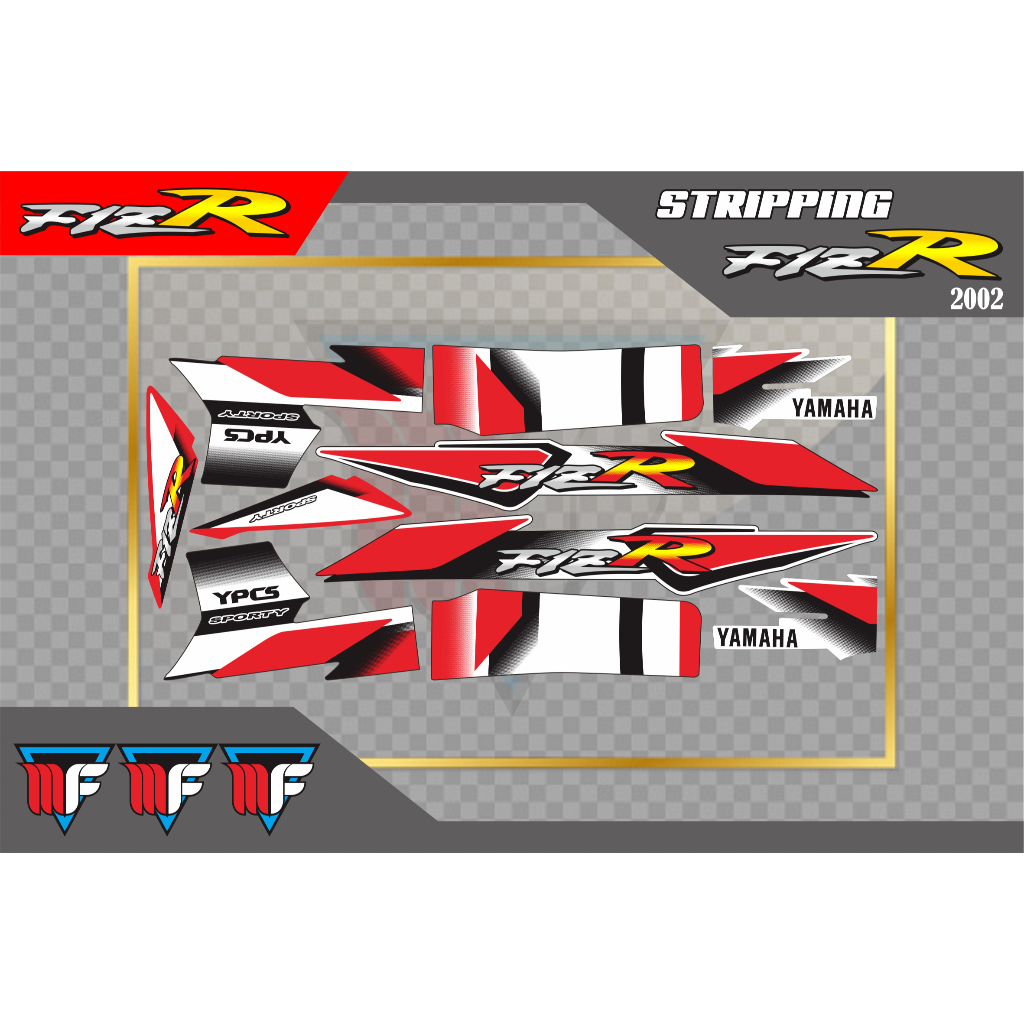 Fiz R FIZR 2002 Sporty Striping Variation Trim Stickers | Shopee ...