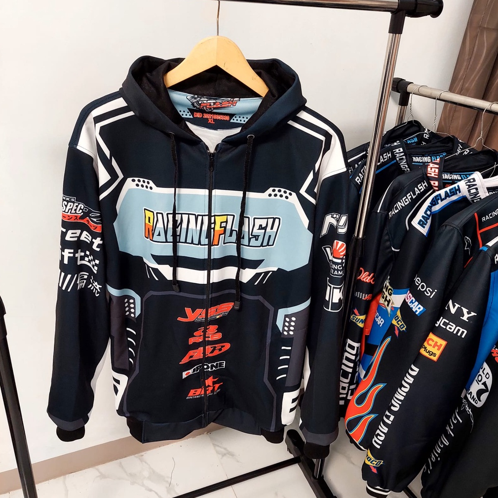 Flash RACING JACKET- RACING JACKET-smori jacket-nascar jacket | Shopee ...