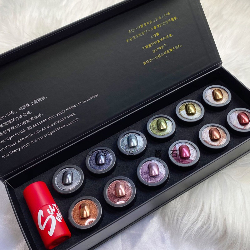 COMPACT METALIC MIRROR CHROME SET HIGH QUALITY PANDORA NAIL ART ...