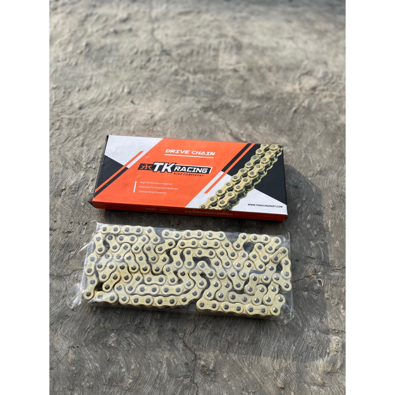 TK RACING CHAIN 428 GOLD YELLOW LENGTH 130 UNIVERSAL | Shopee Philippines