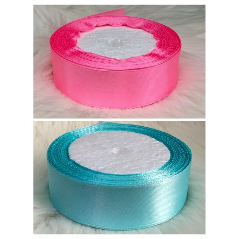 Satin Ribbon 1 INCH / 2.5 cm 25 YARD (S Sakura Brand) / 1 INCH 2,5 cm ...