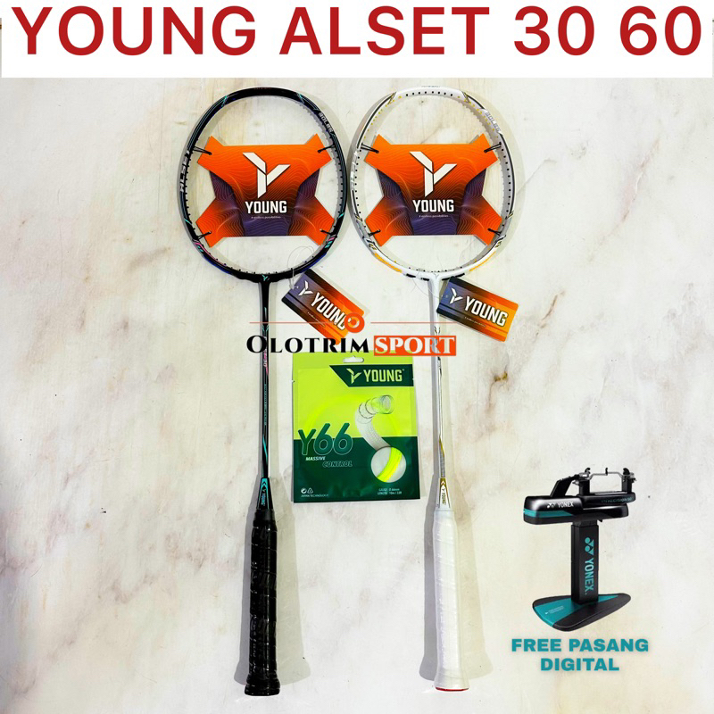 YOUNG ALSET 30 60 Original Badminton Racket | Shopee Philippines