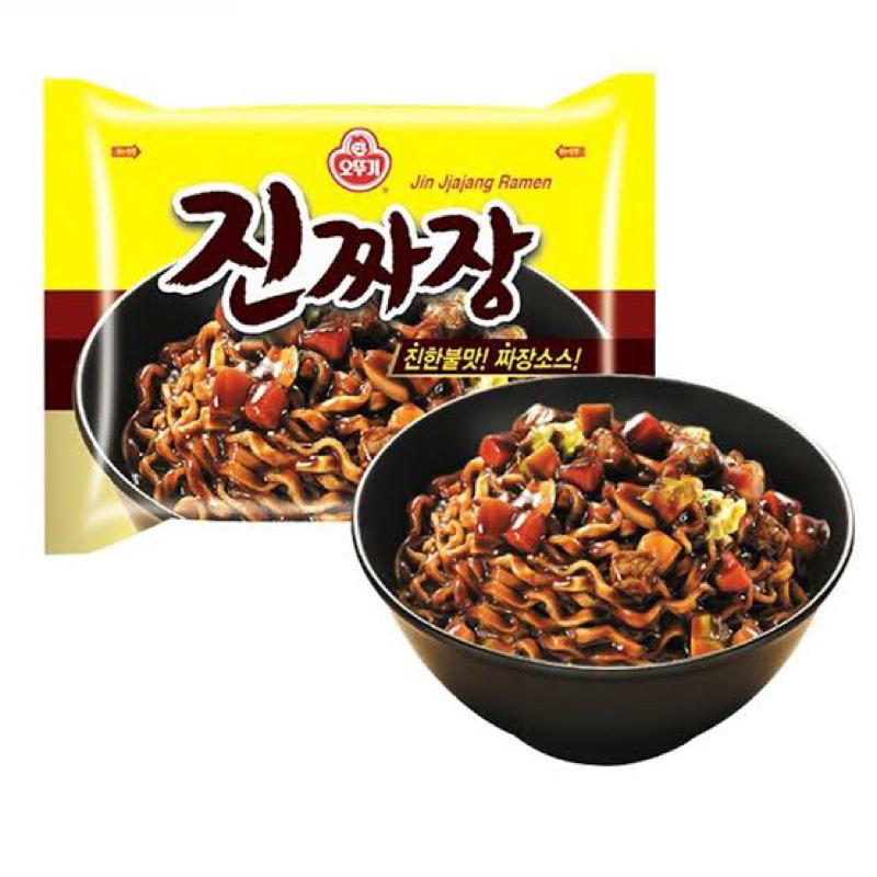 Ottogi Jin Jjajang Ramen Korean Ramyon Noodles 135g | Shopee Philippines