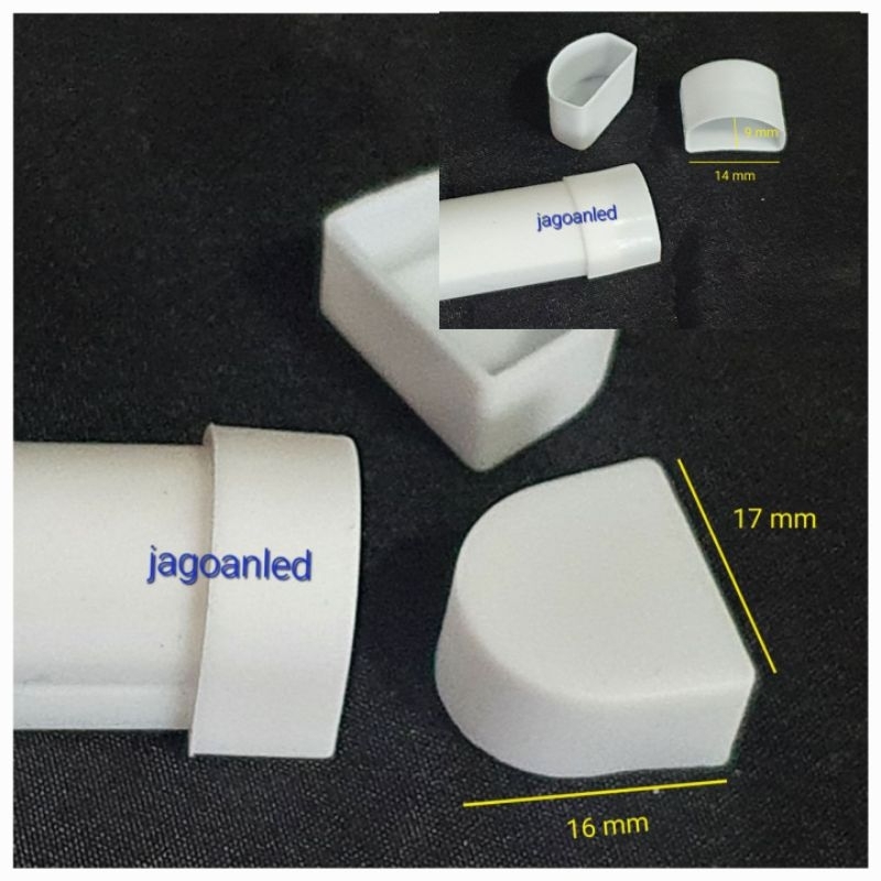 Side cover of silicone tube LED end cup rubber casing | Shopee Philippines