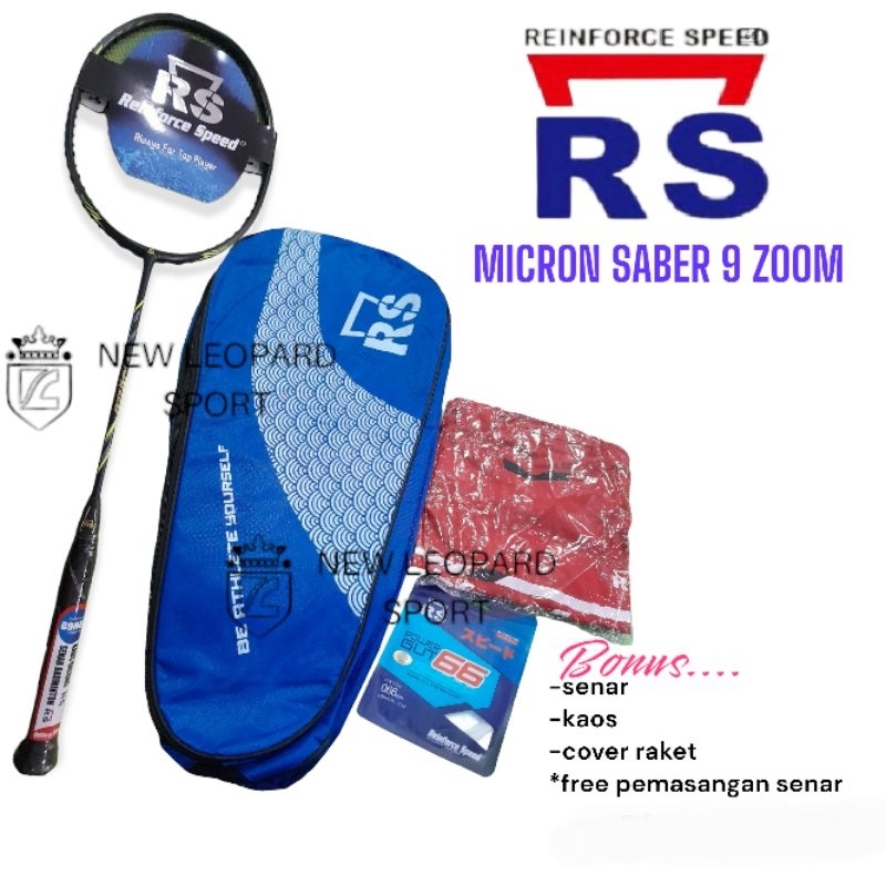 RS micron saber 9 zoom badminton racket | Shopee Philippines