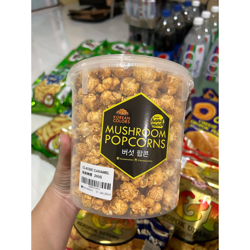 Popcorn Mushroom caramel import malaysia Shopee Philippines