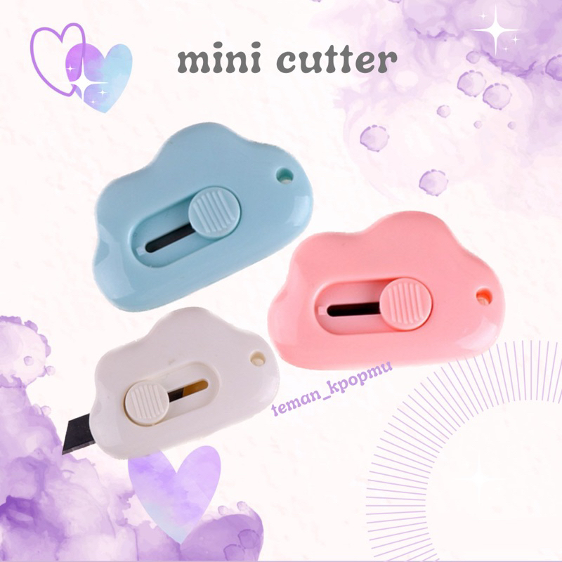 Cloud Mini Cutter for Unboxing Kpop Cute Korean Cutter | Shopee Philippines