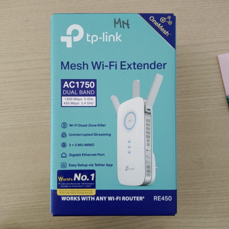 TP-Link RE450 : AC1750 Wi-Fi RangeExtender TP Link RE450 | Shopee ...