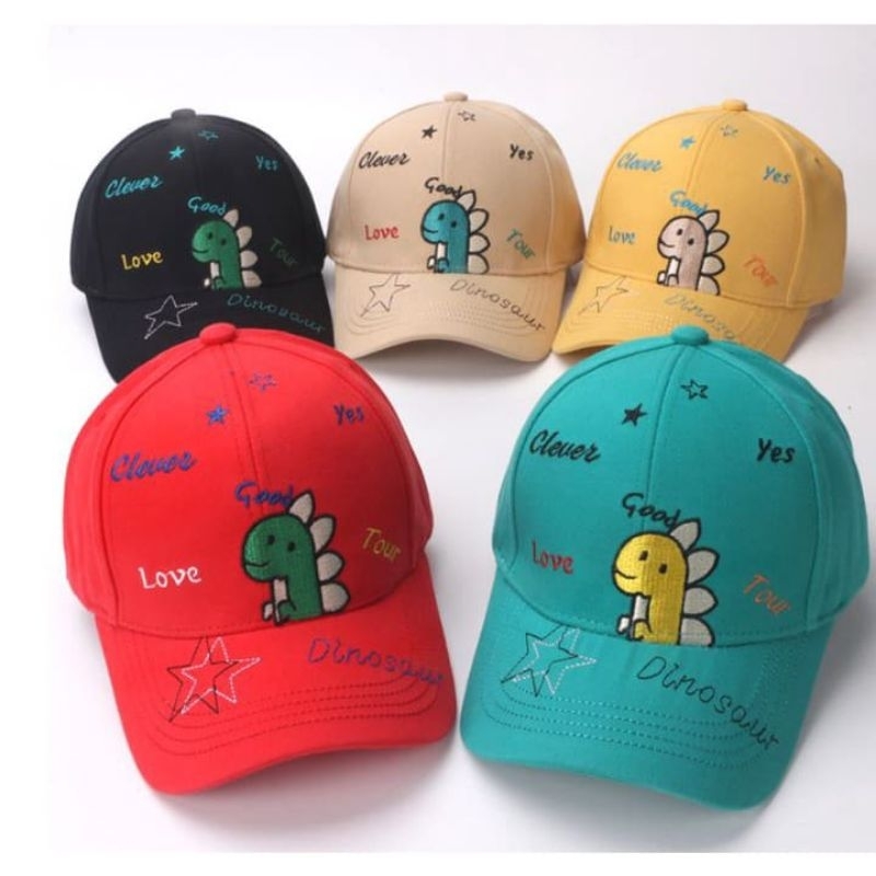 High Quality Embroidered Dinosaur Dino Baseball Cap for Kids 2-7 Years ...
