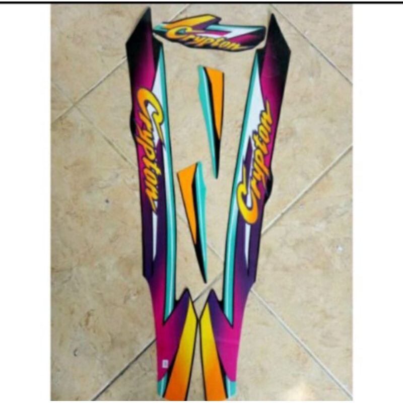 Krypton 1997 striping sticker, Yamaha Krypton 1997 motorbike body list ...
