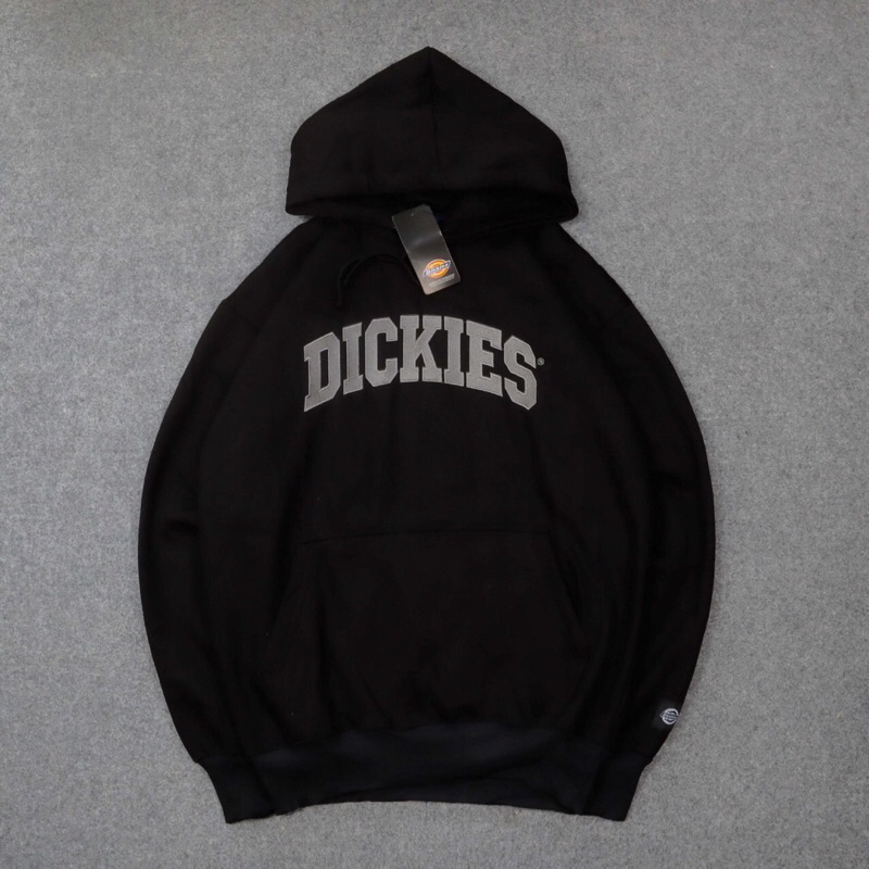 HITAM Dickies Black Hoodie Sweater Jacket Basic Fonts & Labels Shopee