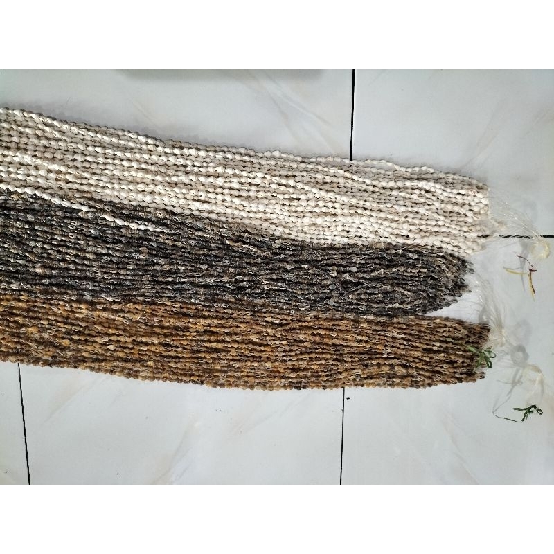 PUTIH Plain WHITE SHELL CURTAIN RICE SHELLS CONTENTS 20 | Shopee ...