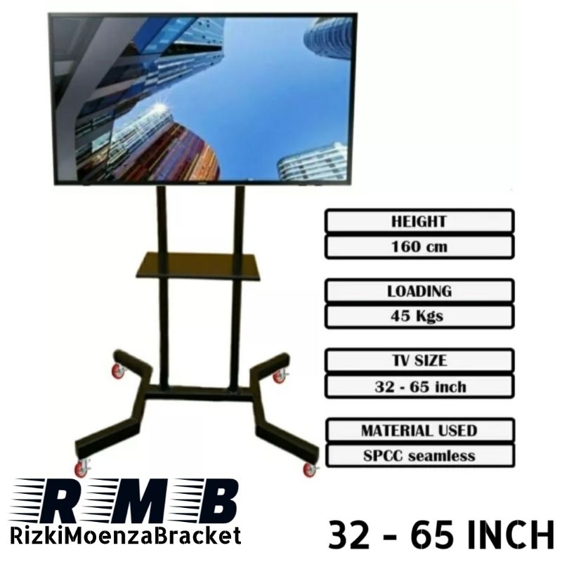 Universal 32-40 43 49 55 60 65 Inch LED LCD TV Wheel Standing Bracket ...