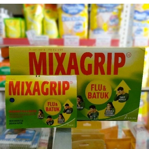 Mixagrip FLU & Cough 1 STRIP 4 Tablets/Relieves FLU With Cough | Shopee ...