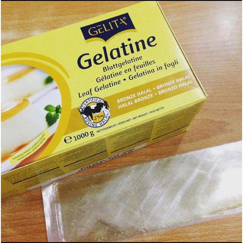 Gelatin sheet halal gelita gelatine sheet Material pannacotta Panna