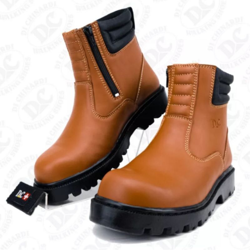 Safety boots Kings Project full Leather Rubber Sole Iron Toe | Shopee ...