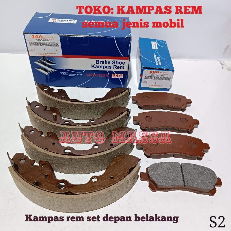 BRAKE PADS SET APV MEGA CARRY COMPLETE FRONT REAR APV MEGA CARRY ...