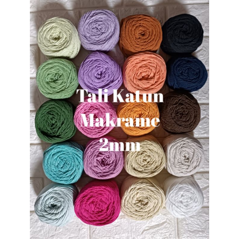 KATUN Cotton Rope Thread / Macrame Rope 2mm | Shopee Philippines