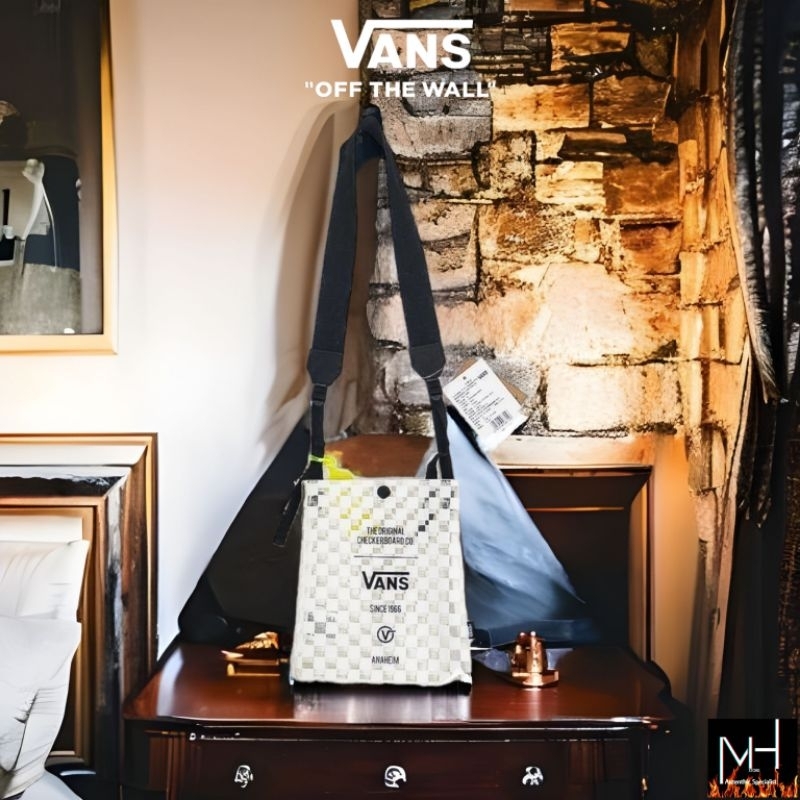 Vans Ap neon Crossbody Bag Checkerboard Clear White 100 Original