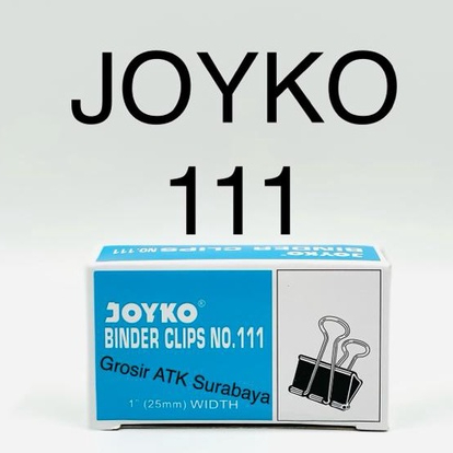 Joyko 111 Binder Clip / Paper Clip / Paper Clip 1 Pack of 12 Pcs ...