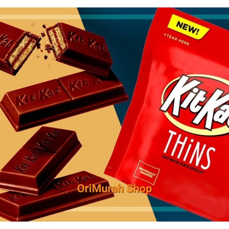 Kitkat Thins Chocolate Crisp Wafer Milk Chocolate Kit Kat Sharing Pack ...