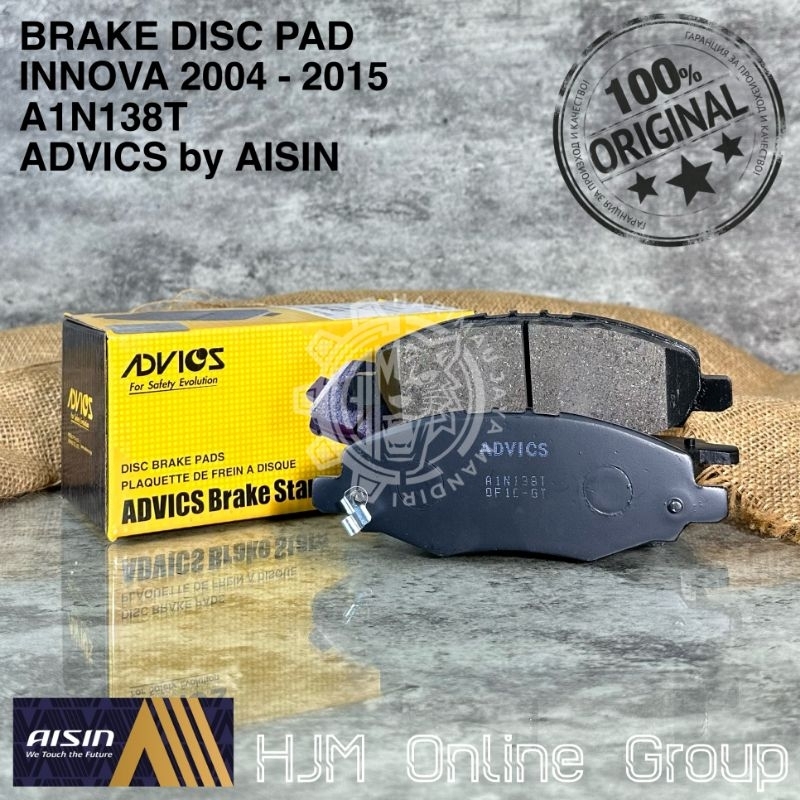 Brake DISC PAD INNOVA ADVICS Front BRAKE PAD by AISIN A1N138T