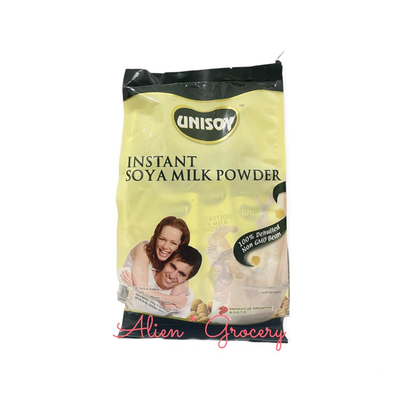 Unisoy Instant Soya Milk Powder Low Sugar Instant Soybean Milk 8s 240g