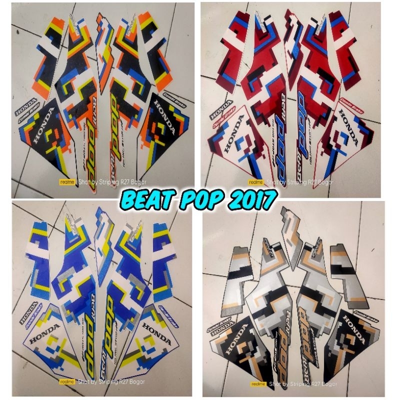 2017 - 2018 Beat pop sticker striping sticker | Shopee Philippines