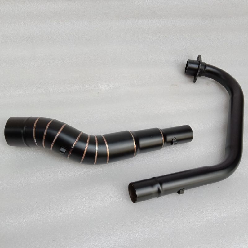 Big elbow pipe black doff for tmx 125 155 rusi tc 125 150 raider 150 ...