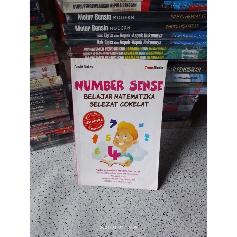 Textbook NUMBER SENSE Learning Mathematics Strait Of Chocolate (Andri ...