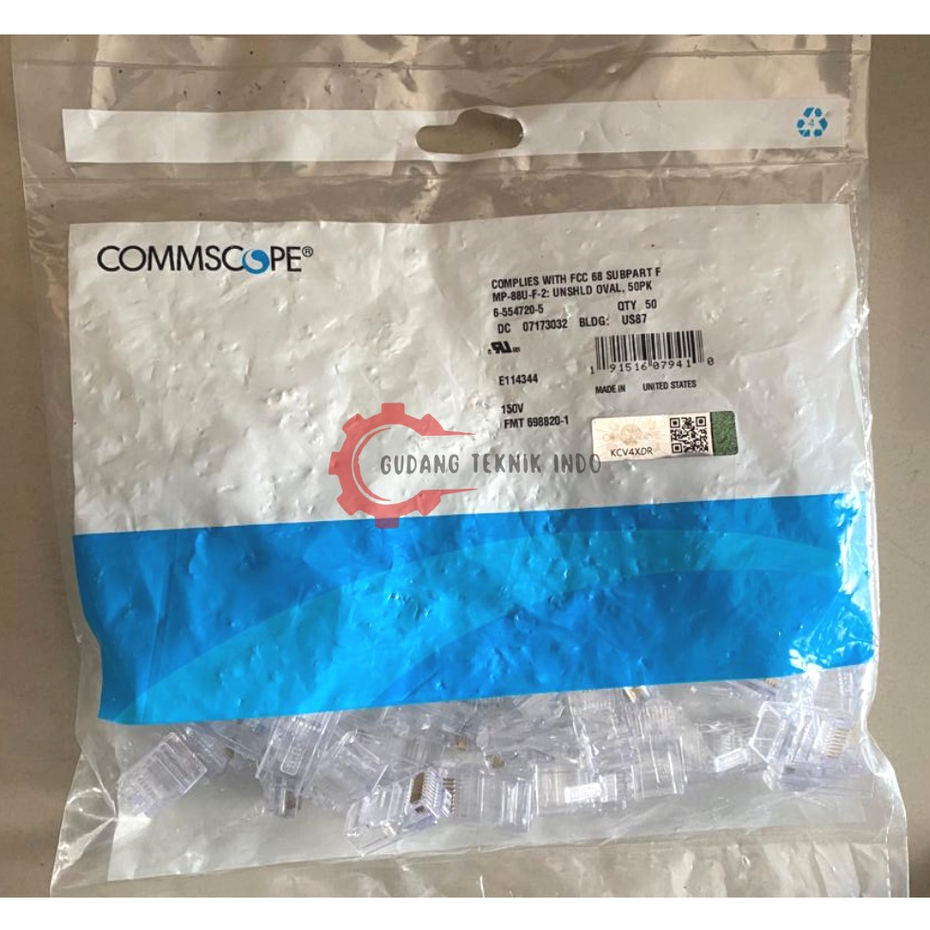 Rj 45 Cat 5 COMMSCOPE Connector / RJ 45 Cat 5 COMMSCOPE Connector ...