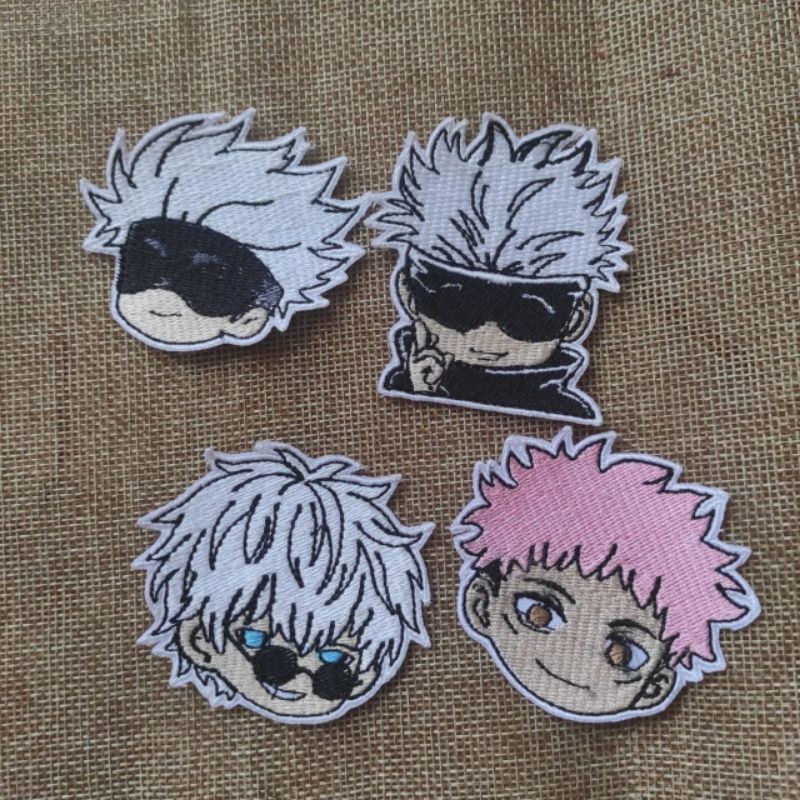 Jujutsu kaisen chibi gojo satoru anime Embroidery patch Shopee