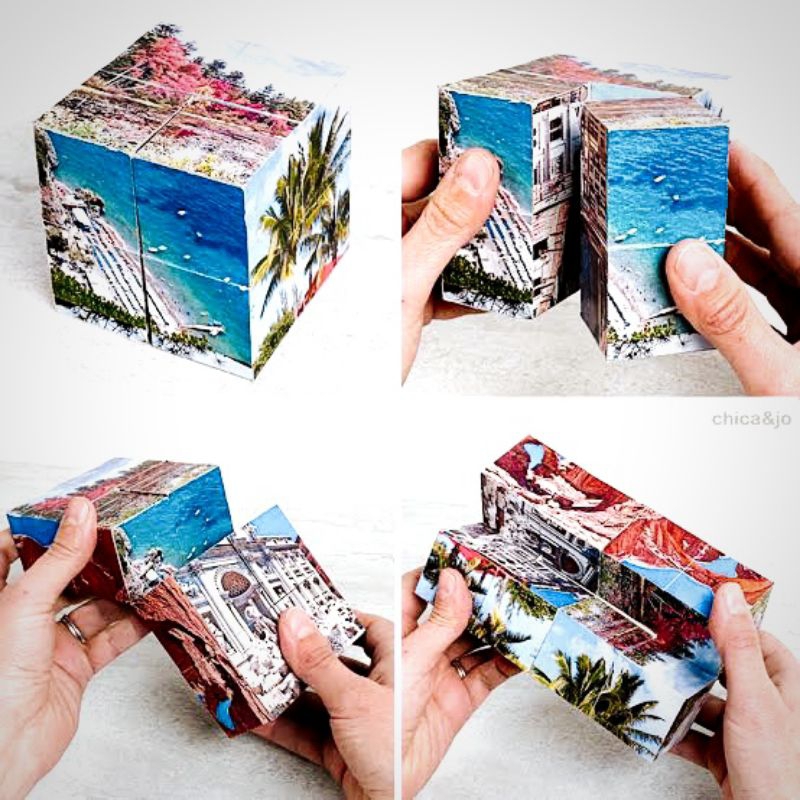 Magic Photo Cubes Custom Photo Cube Can 12 Photos Aesthetic Gift Ideas ...