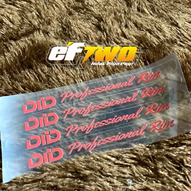 Transparent rim Professional DID rim rim STICKER Shopee Philippines
