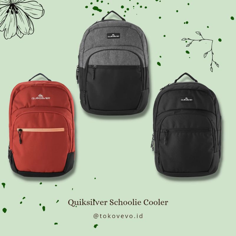 Quiksilver Original Men's Backpack Schoolie Cooler Backpack Shopee