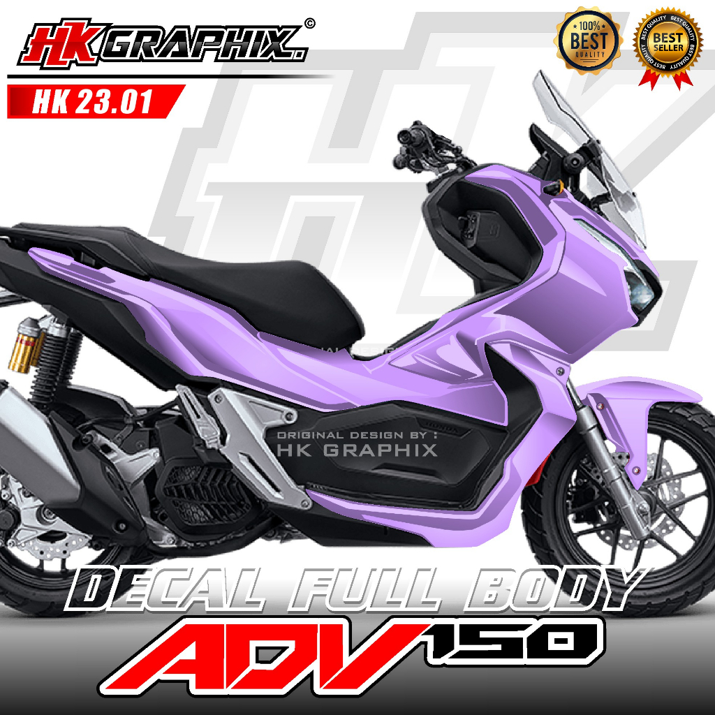 Decal Sticker ADV 150 Full Body Design Motorcycle Sticker Plain HK ...